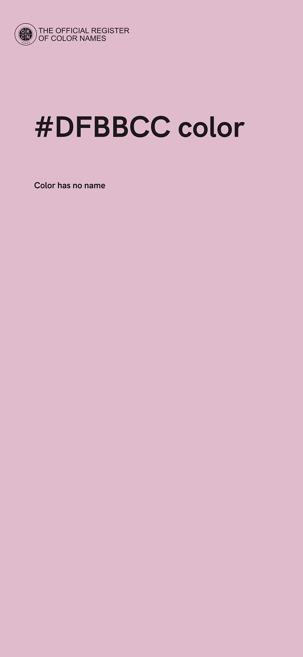 #DFBBCC color image