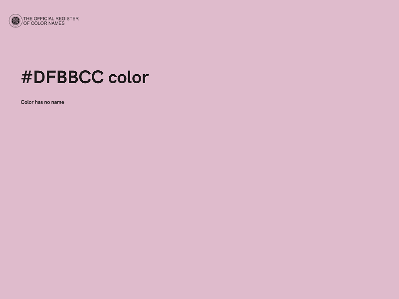 #DFBBCC color image