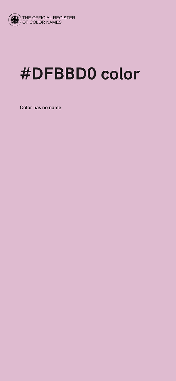 #DFBBD0 color image