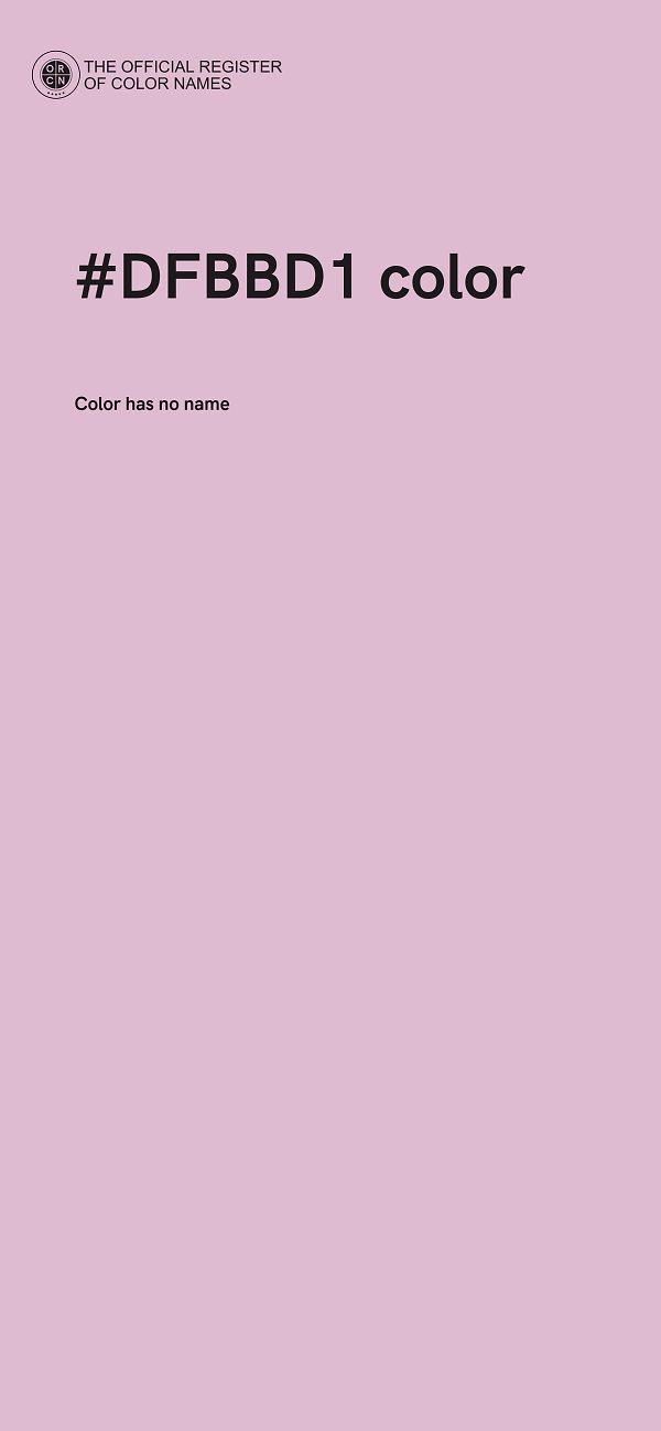 #DFBBD1 color image