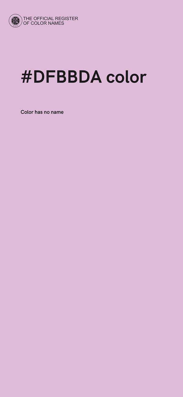 #DFBBDA color image