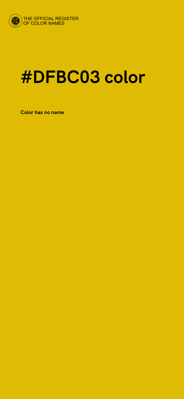 #DFBC03 color image