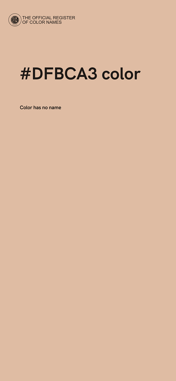 #DFBCA3 color image