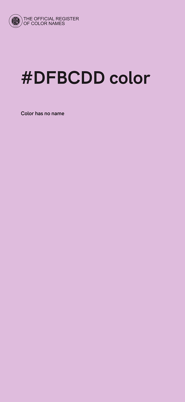 #DFBCDD color image