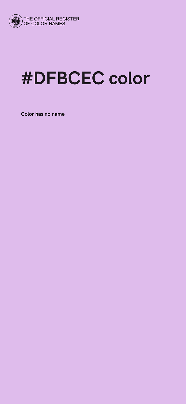 #DFBCEC color image