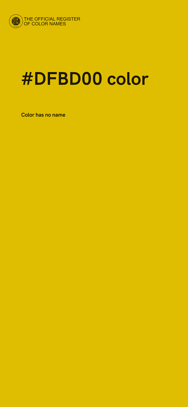 #DFBD00 color image
