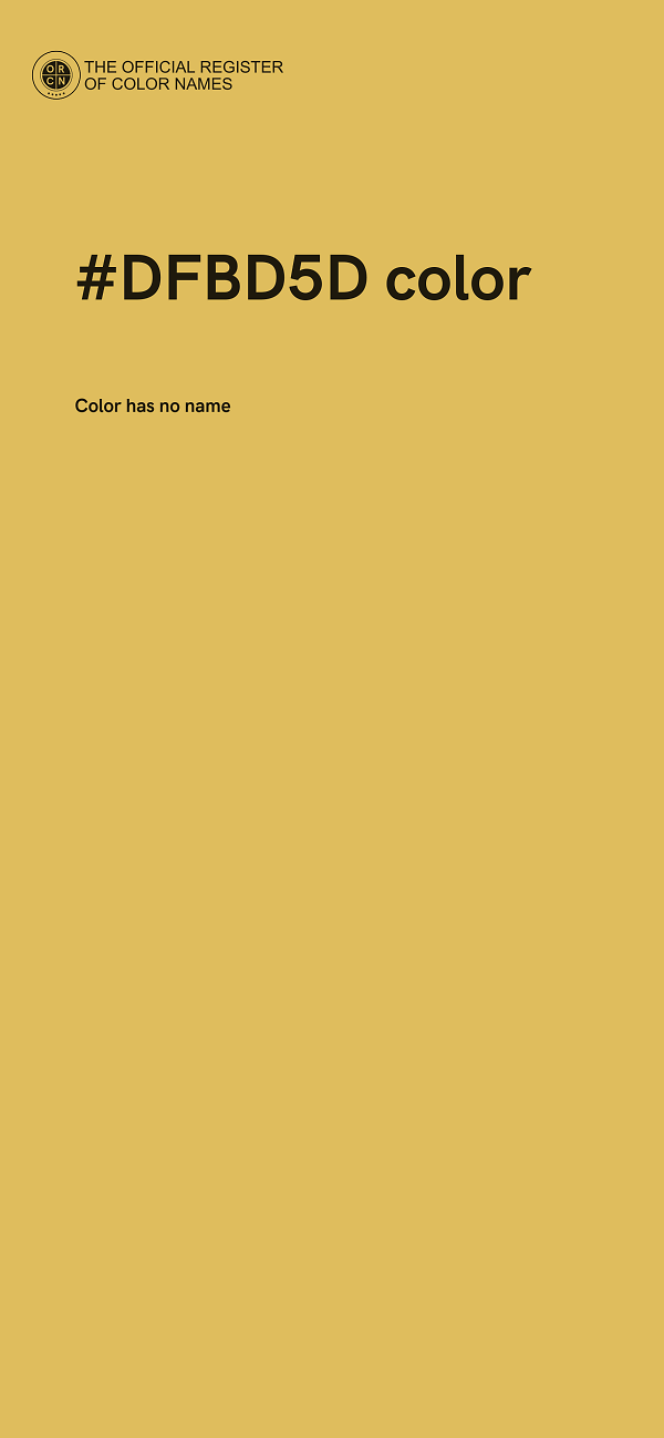 #DFBD5D color image