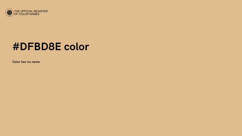 #DFBD8E color image