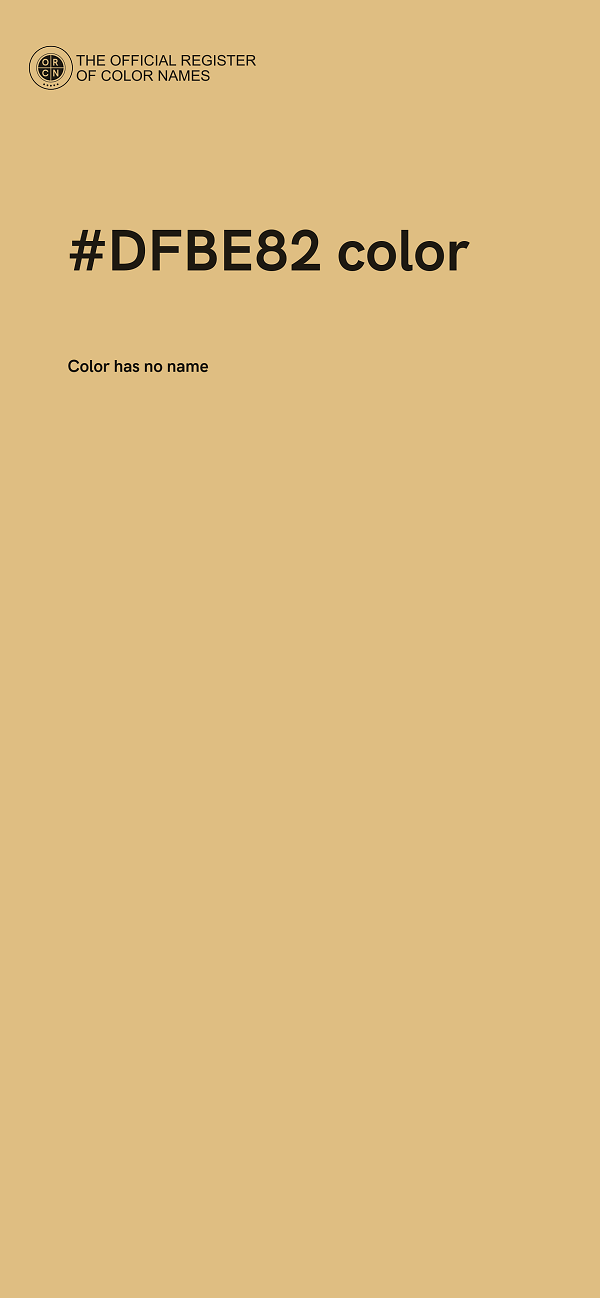 #DFBE82 color image