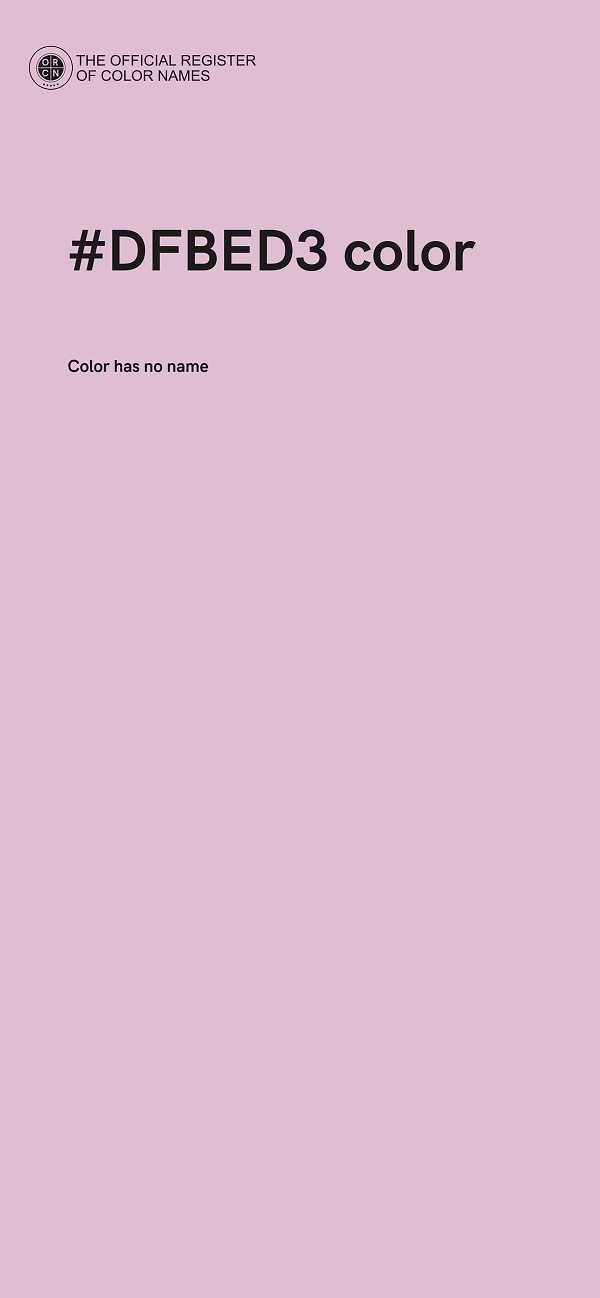 #DFBED3 color image