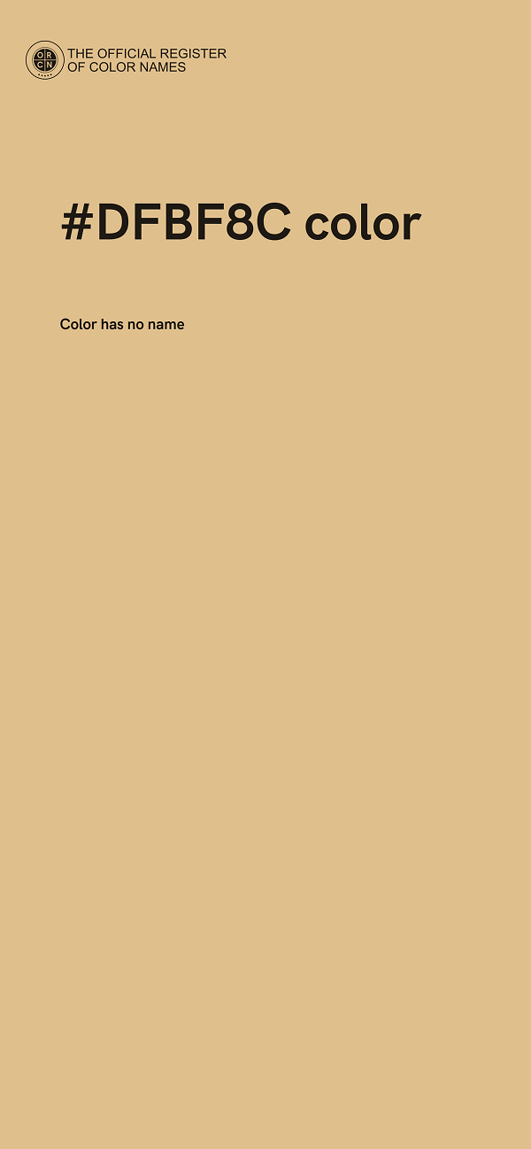 #DFBF8C color image