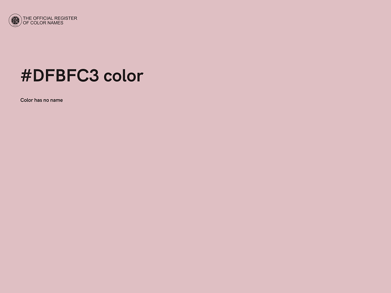 #DFBFC3 color image