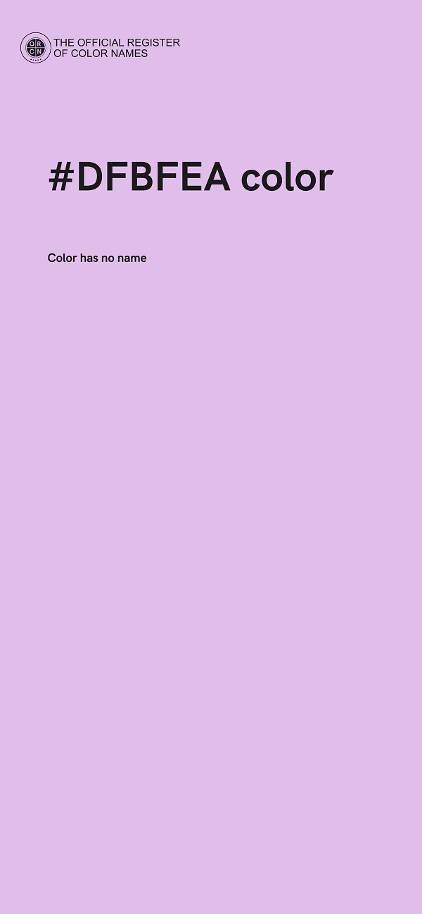 #DFBFEA color image