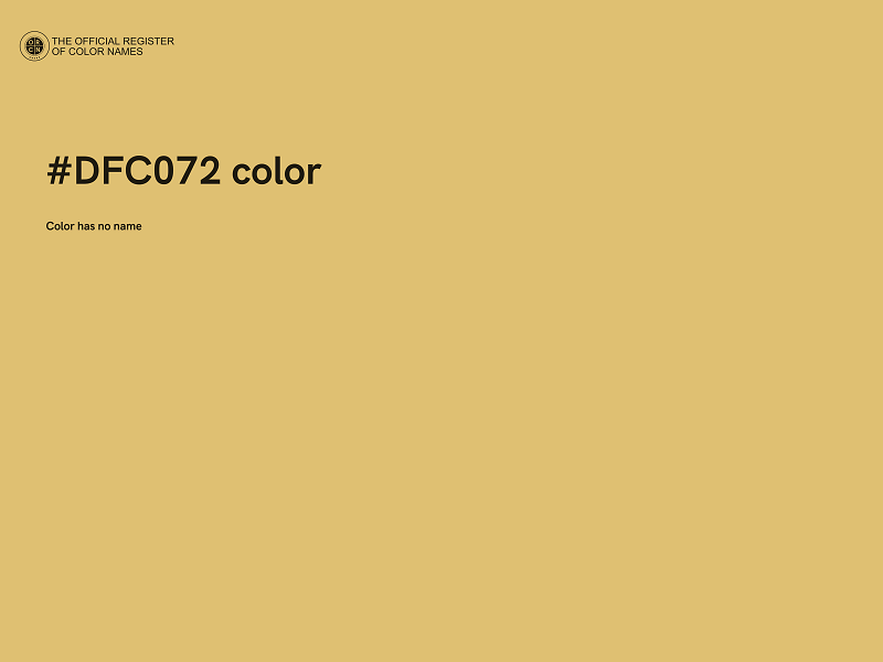 #DFC072 color image