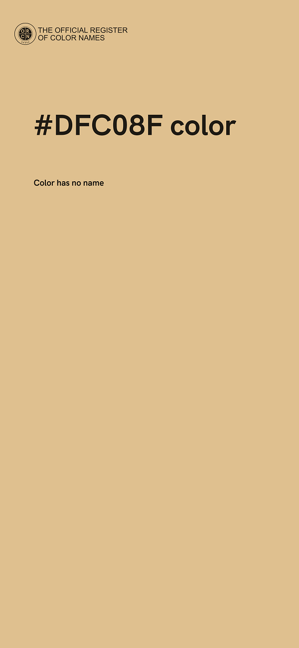 #DFC08F color image