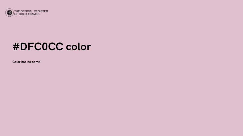 #DFC0CC color image