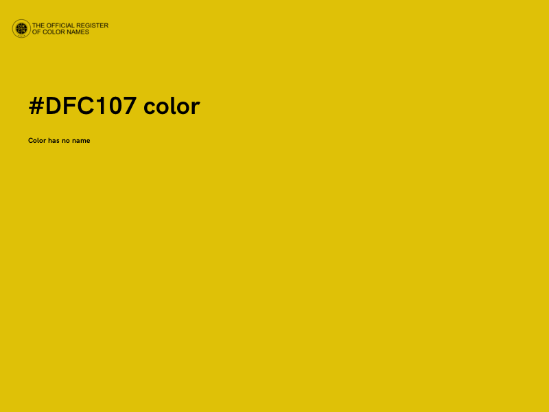 #DFC107 color image