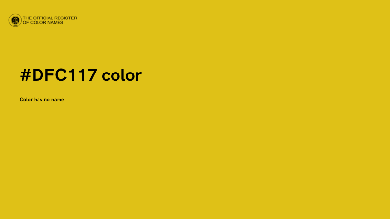 #DFC117 color image