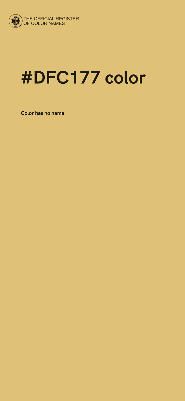 #DFC177 color image