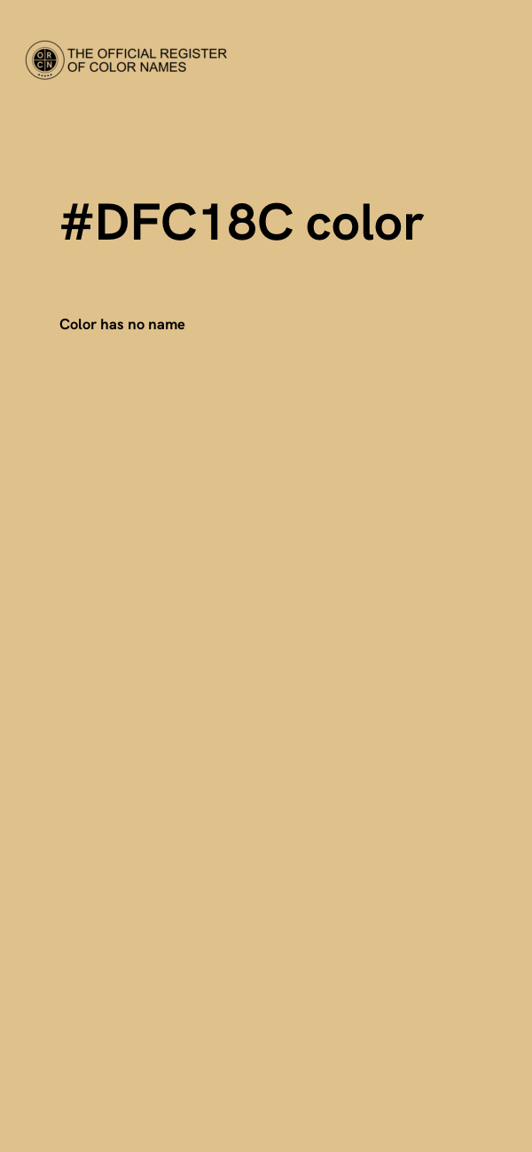 #DFC18C color image