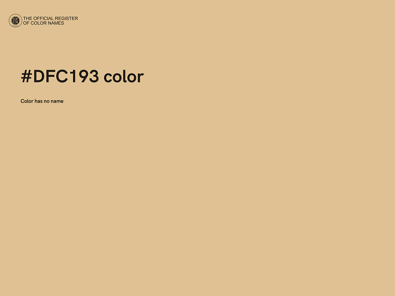#DFC193 color image