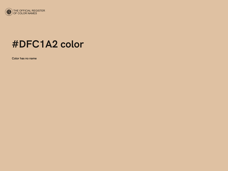 #DFC1A2 color image