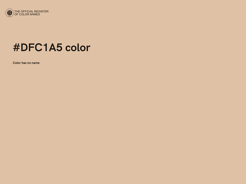 #DFC1A5 color image