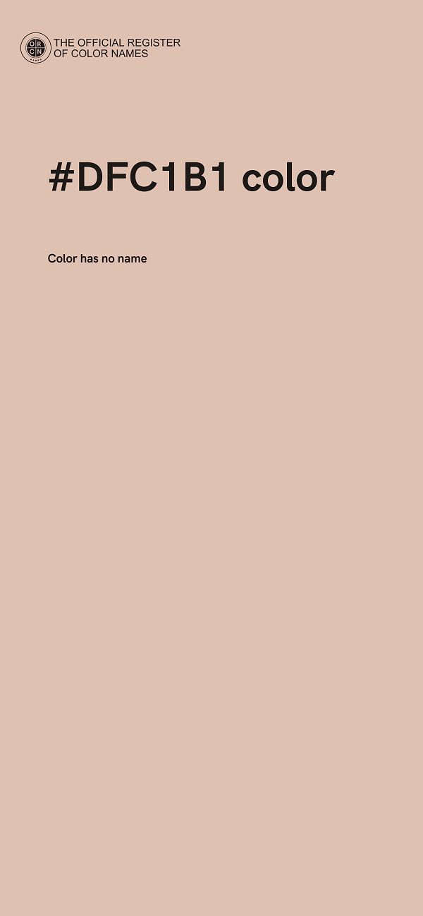 #DFC1B1 color image