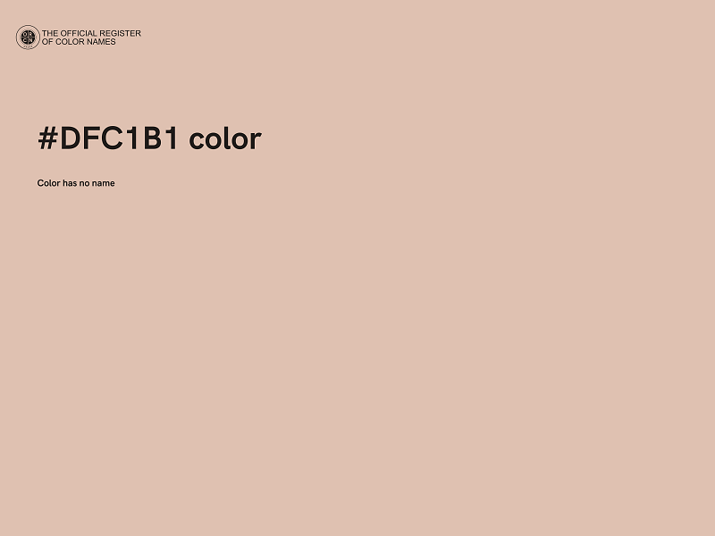 #DFC1B1 color image