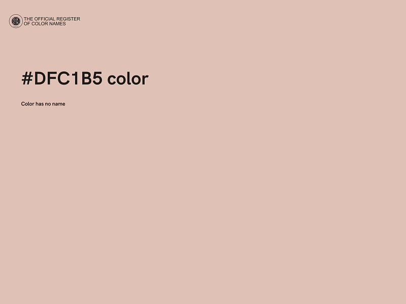 #DFC1B5 color image