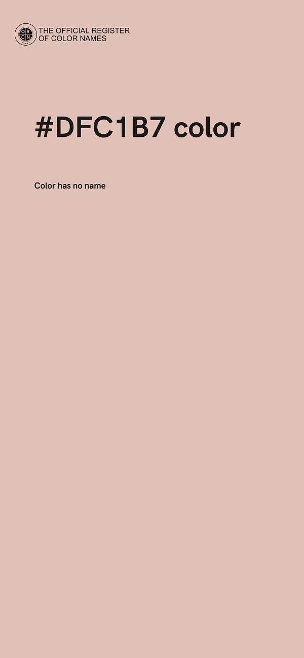 #DFC1B7 color image