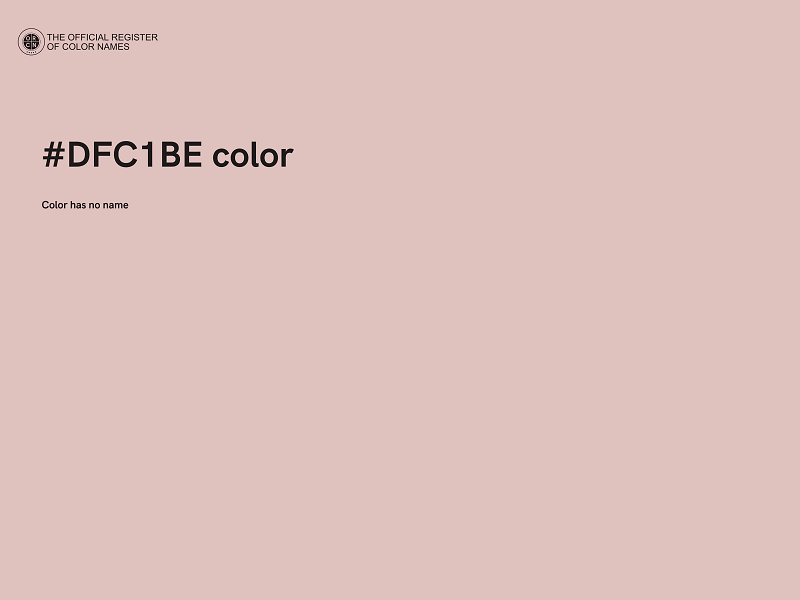 #DFC1BE color image