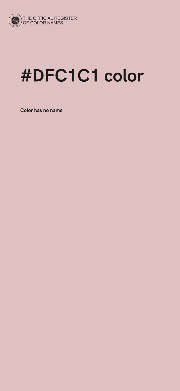 #DFC1C1 color image