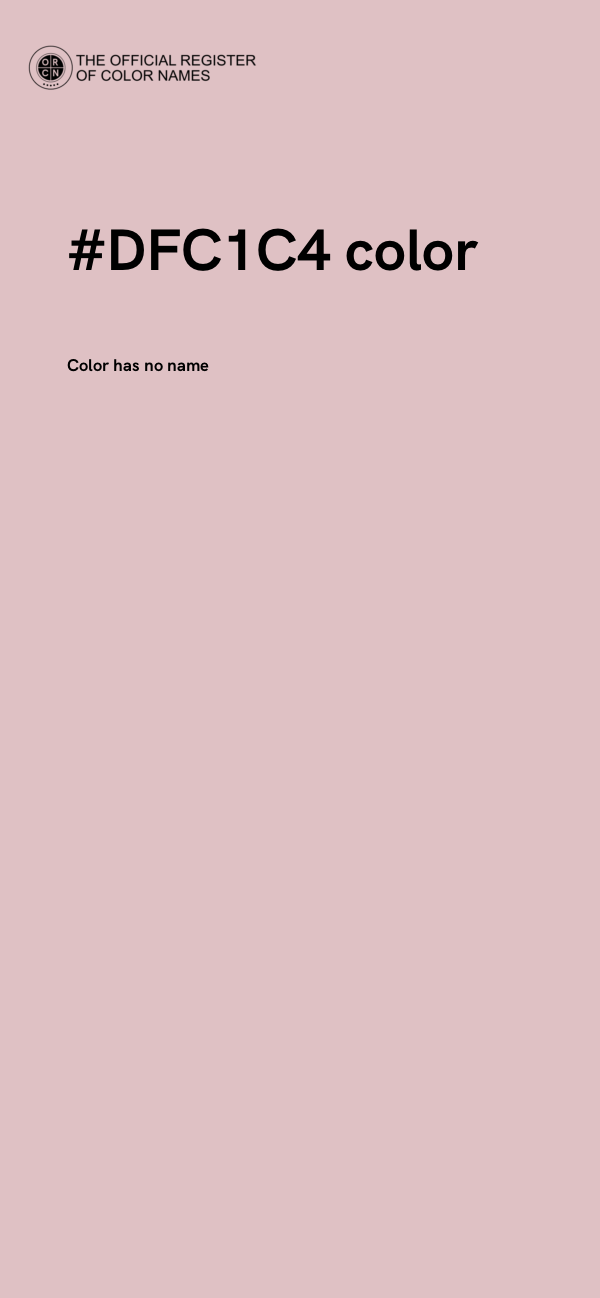 #DFC1C4 color image