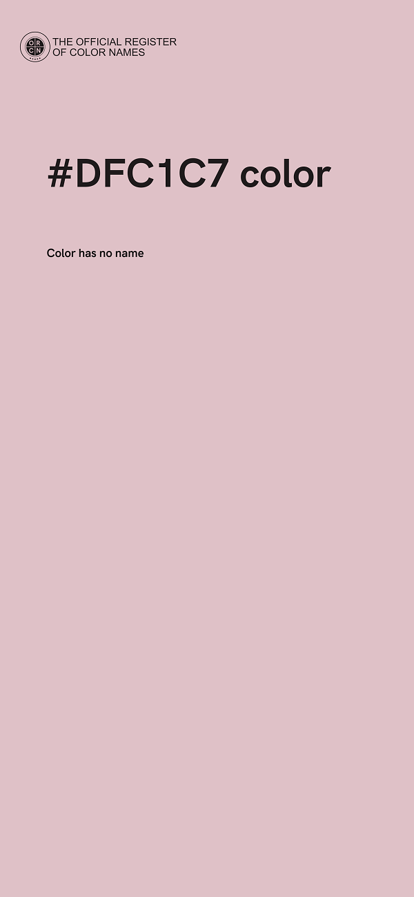 #DFC1C7 color image