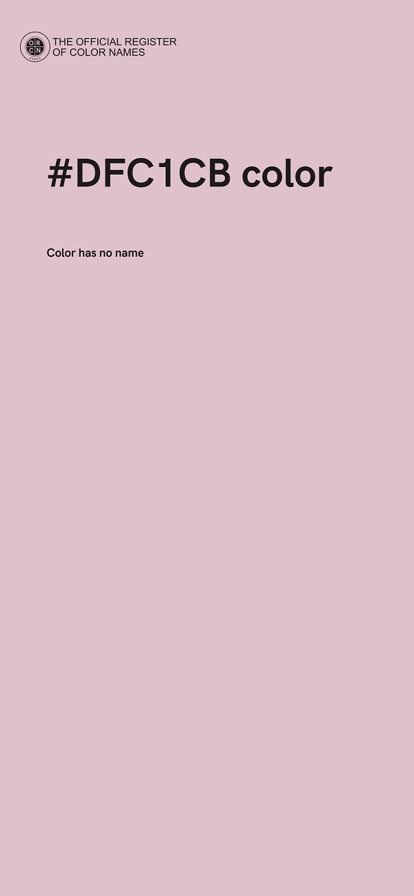 #DFC1CB color image