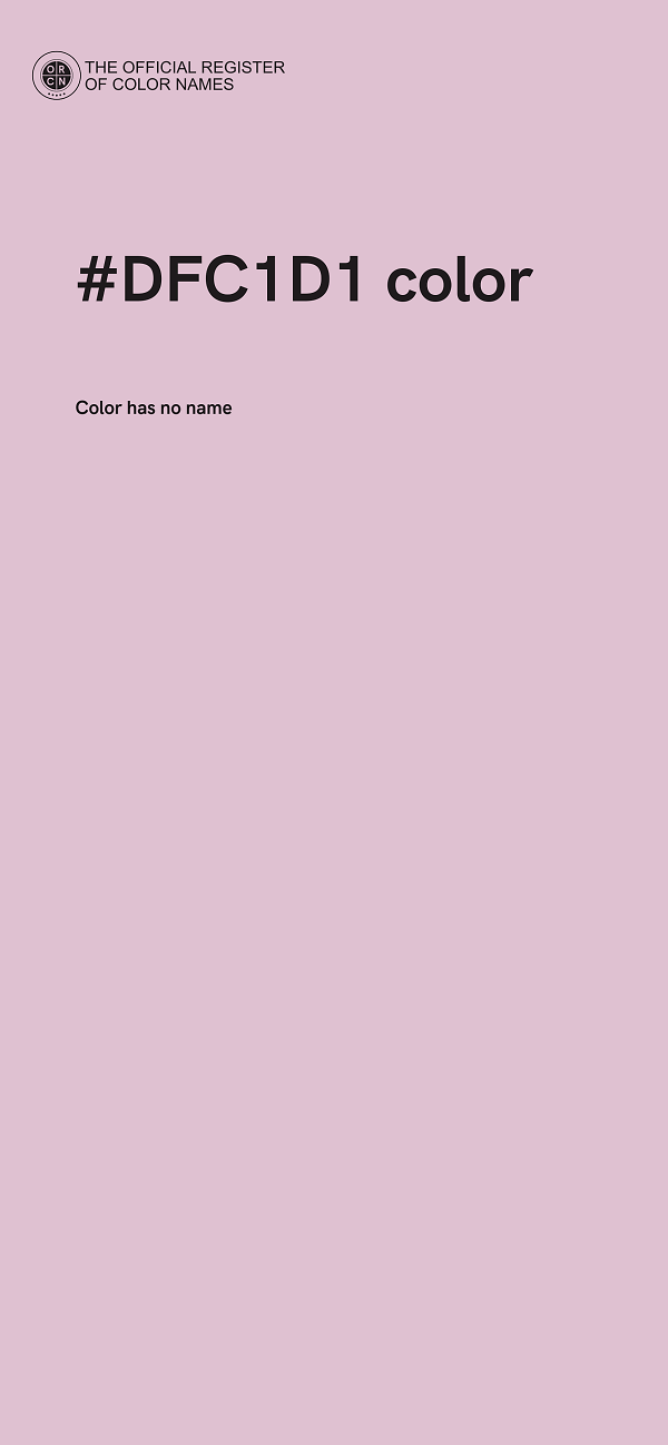 #DFC1D1 color image