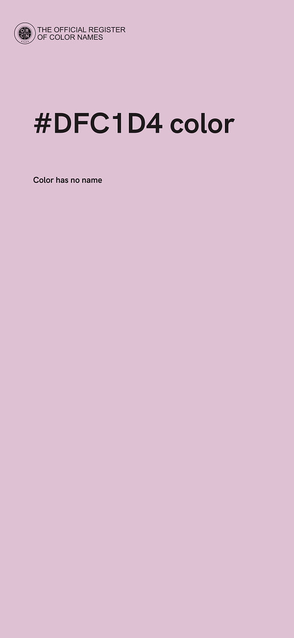 #DFC1D4 color image