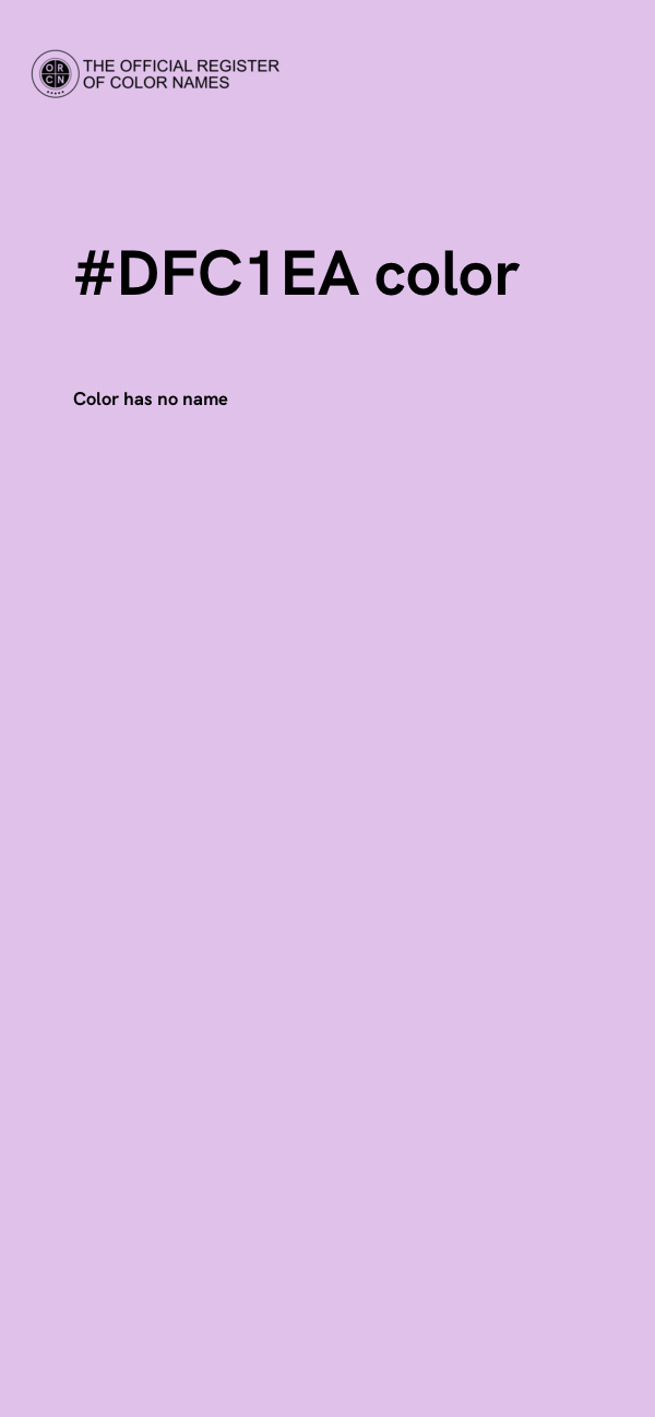 #DFC1EA color image