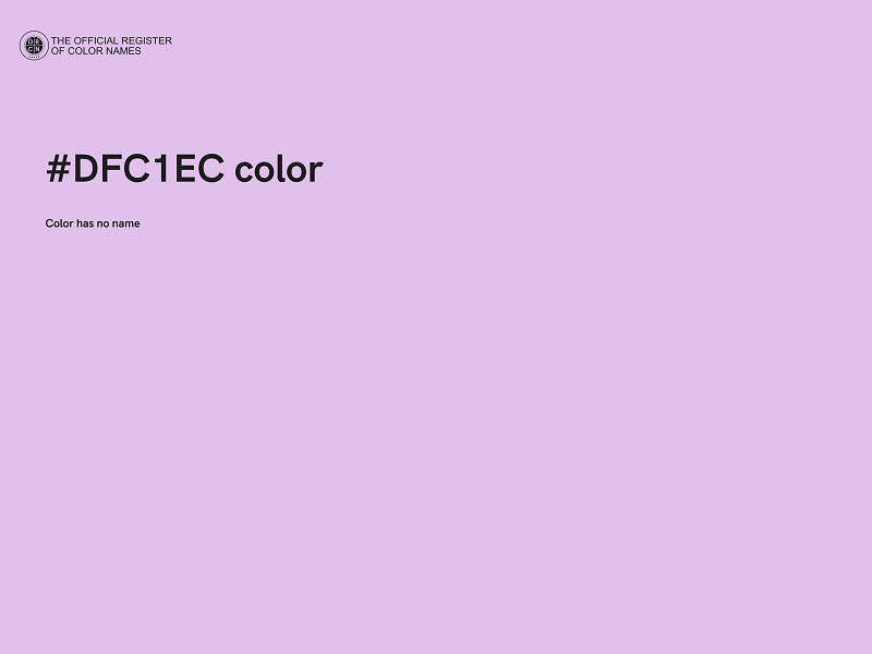 #DFC1EC color image