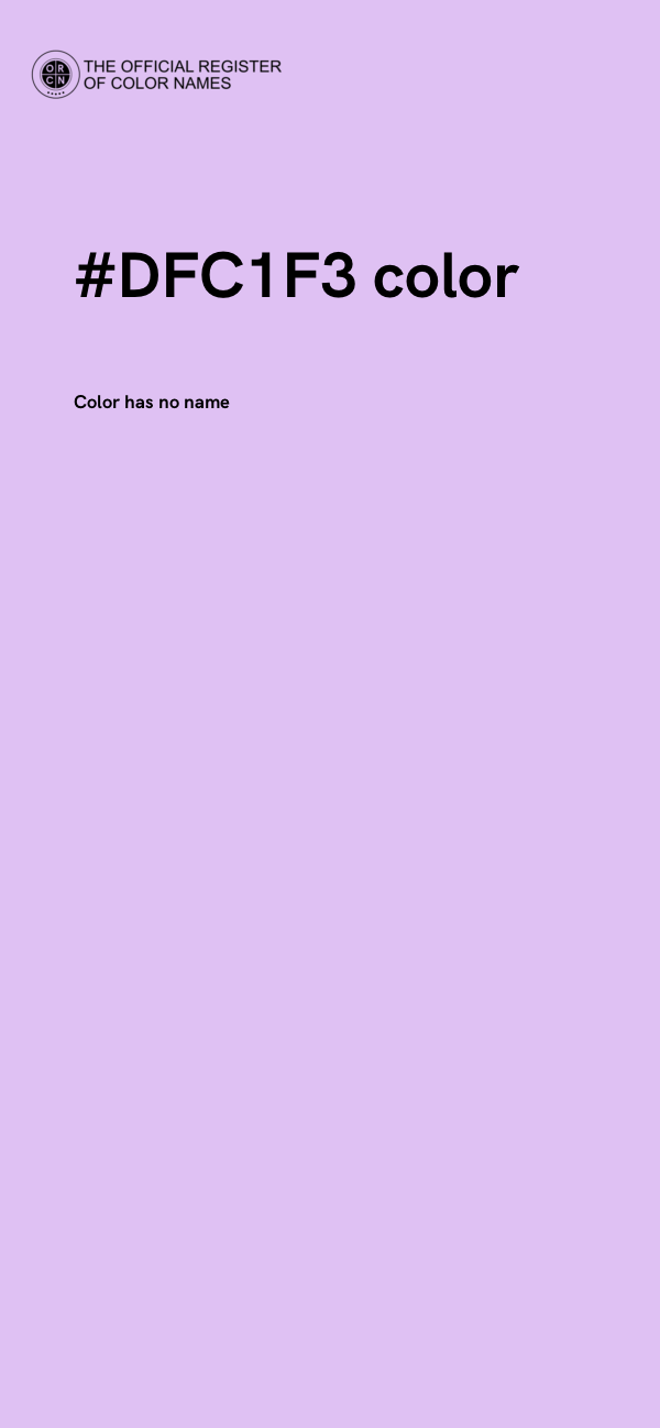 #DFC1F3 color image