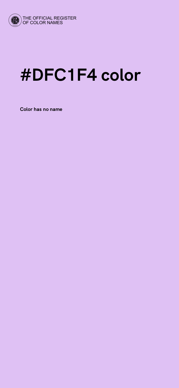 #DFC1F4 color image