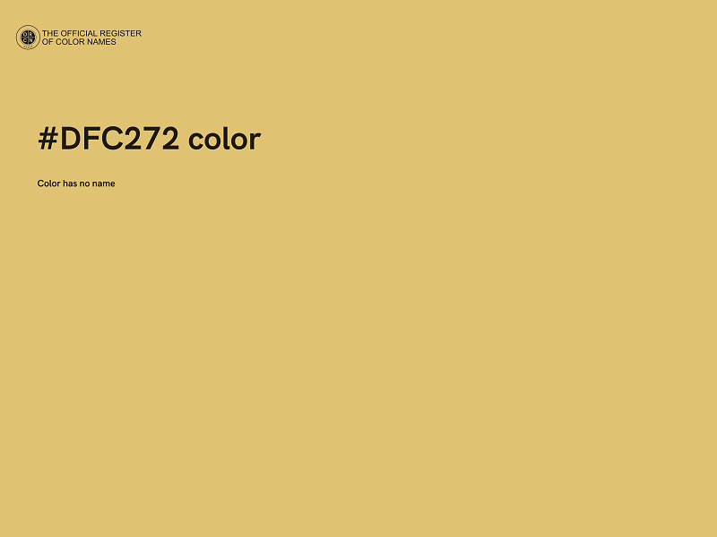 #DFC272 color image