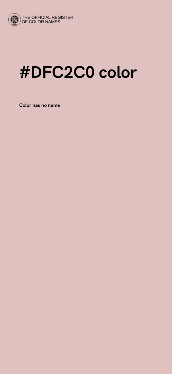 #DFC2C0 color image