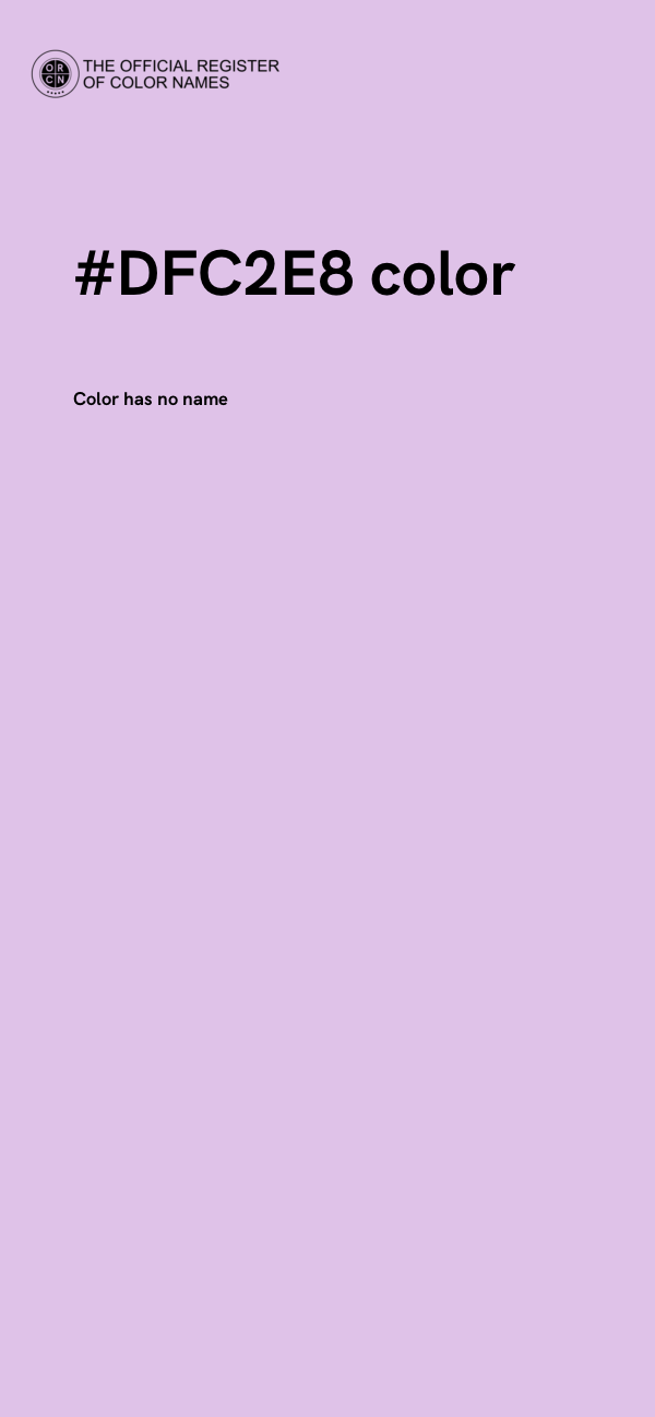 #DFC2E8 color image