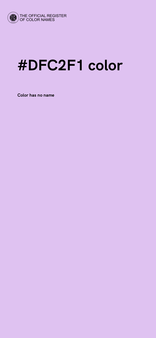 #DFC2F1 color image