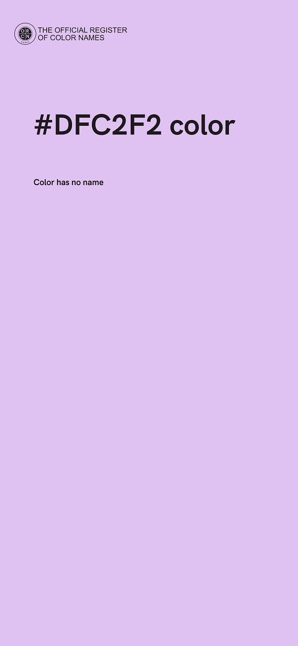 #DFC2F2 color image
