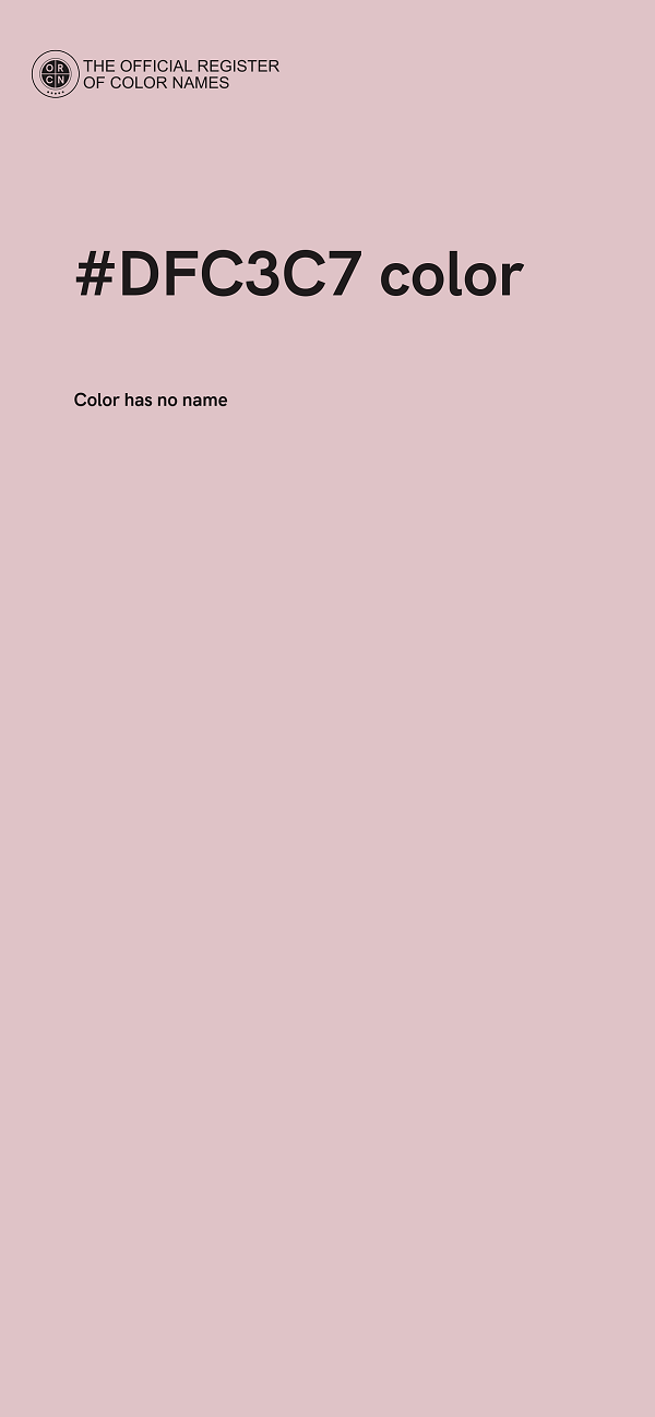 #DFC3C7 color image