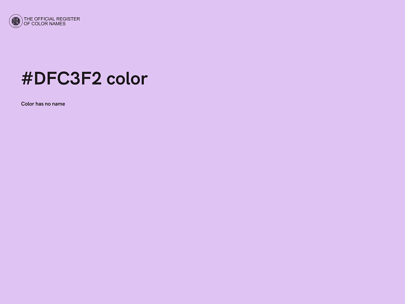 #DFC3F2 color image