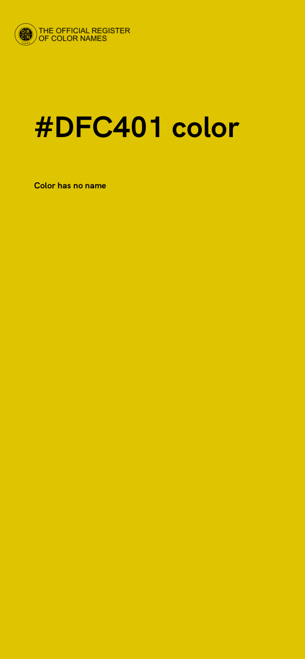 #DFC401 color image